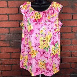 Bocabay Women's Large‎ Floral Sleeveless Top – Boho Chic Summer Style